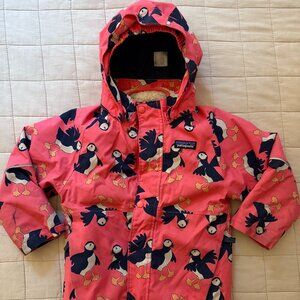 Patagonia Baby All Seasons 3-in-1 Jacket, Puffin pattern, Size 4T